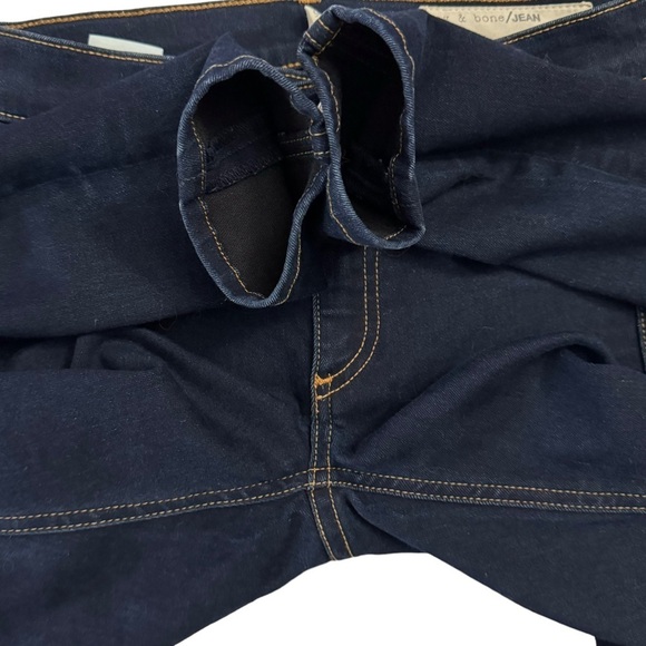 Rag and Bone Slim Skinny Mid Rise Skinny Leg Dark Blue Jeans 23 - Picture 13 of 15